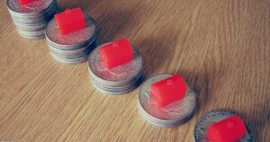 Personal budgeting worksheet with calculator and money planning concept